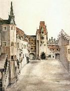 Albrecht Durer Courtyard of the Former Castle in Innsbruck without Clouds Sweden oil painting artist